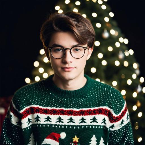 Harry in a Christmas Sweater Portrait