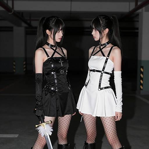 Dual Elegance in Contrast