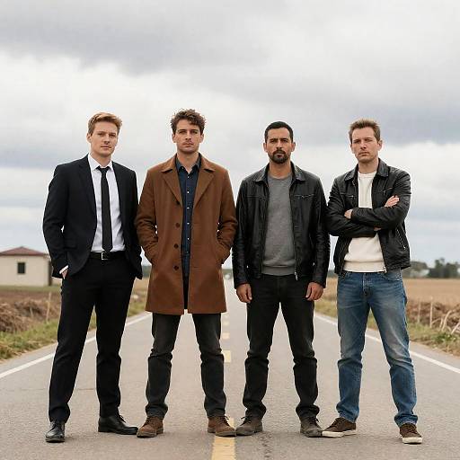 Serious Men on a Rural Road