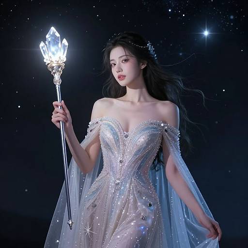 Ethereal Grace with Celestial Elements