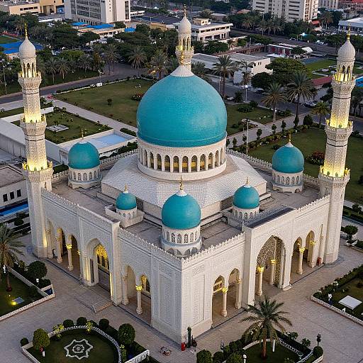 Aerial View of Grand Mosque Kuwait