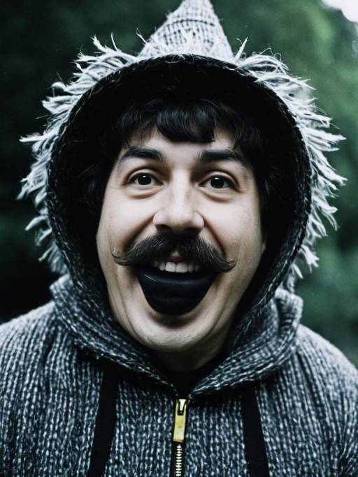 Man in Toto Costume with Black Tongue