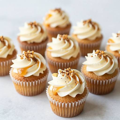 Spiced Salted Caramel Mini Cupcakes