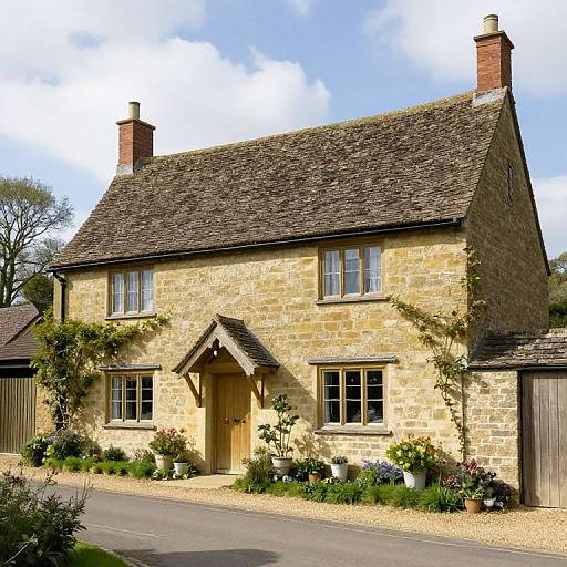 Charming Cottage at Chiddingfold Painting