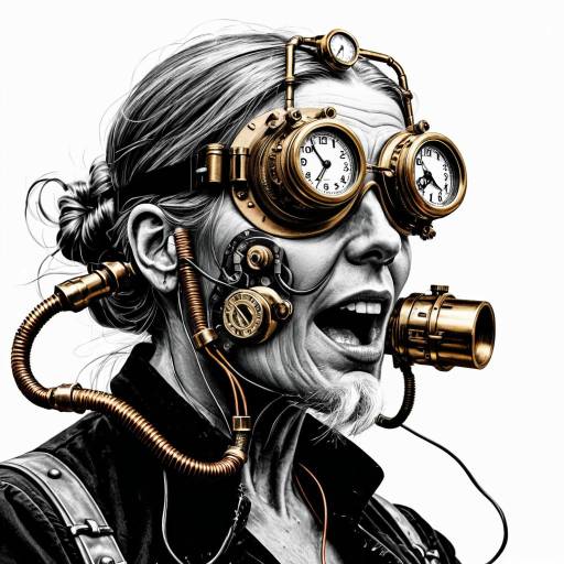 Steampunk Clock Mechanic with AI Fusion