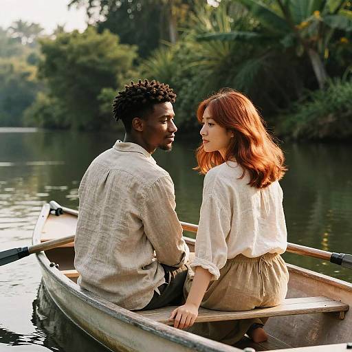 Klimt-Inspired Riverboat Romance in Linen