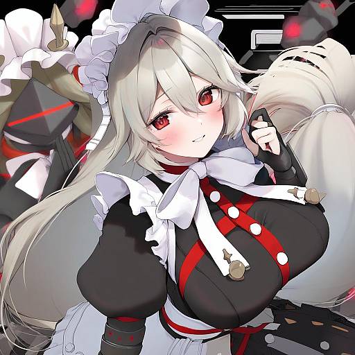 Illustration of Alexandrina sebastiane, zenless zone zero in the style of Ayuma sayu