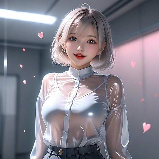 Full Body Girl with Emotional Gaze