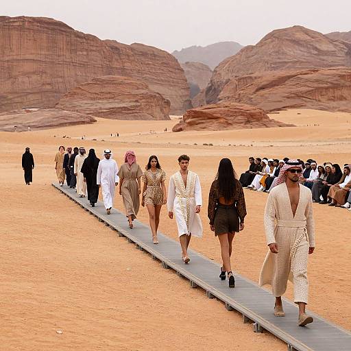 Desert Fashion Show in Al-Ula