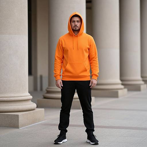 Man in Orange Crayon Costume