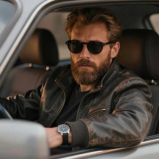 Intense Portrait of a Stylish Man