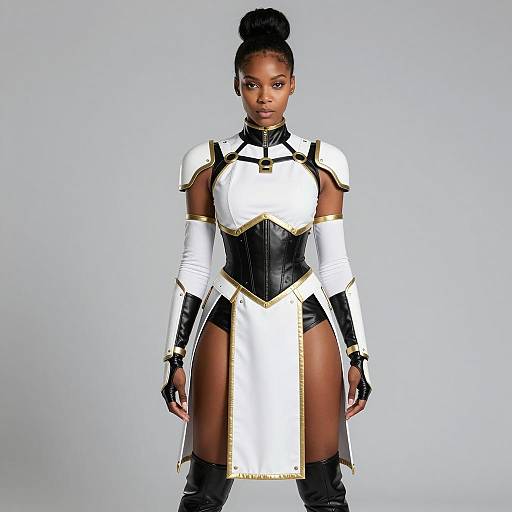 Futuristic Warrior Halloween Costume Shoot