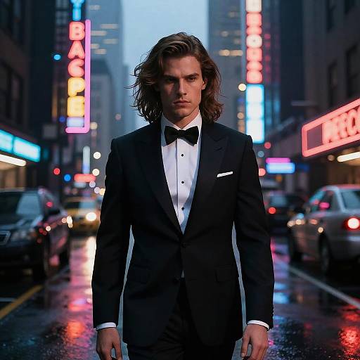 Noir Cityscape with Jessica Rabbit's Husband