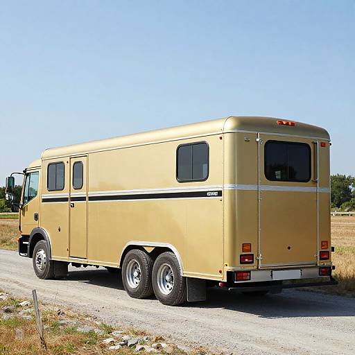 Gold Structo Horse Trailer Truck