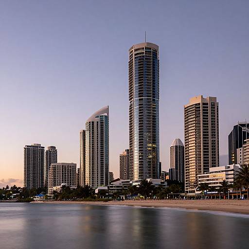 Surfers Paradise Sunset Scene