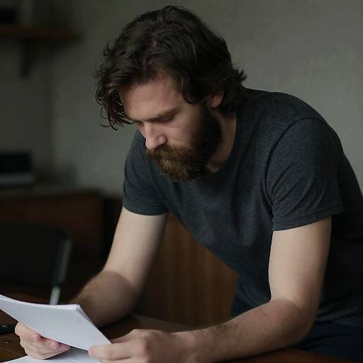 Focused Man in Industrial Setting