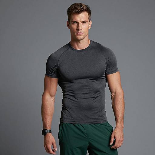 Muscular Man in Photorealistic Portrait