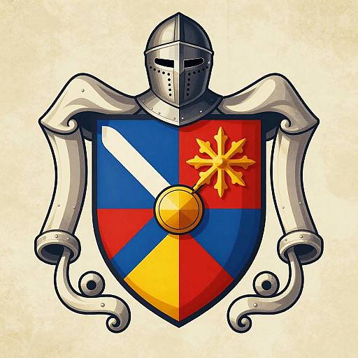 Classic Symmetrical Coat of Arms Design