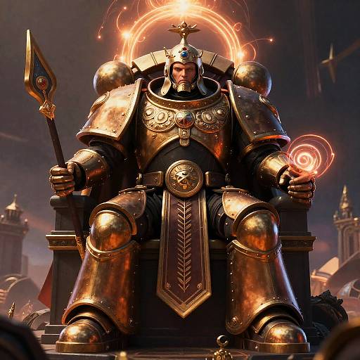 Emperor of Mankind in Mythic Armor