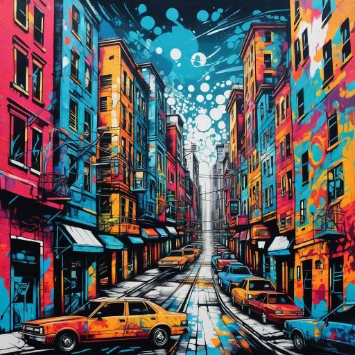 Vibrant Urban Graffiti Art Scene Vibrant Urban Graffiti Art Scene