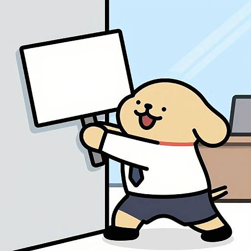 Cartoon Character Fixing Device Sign