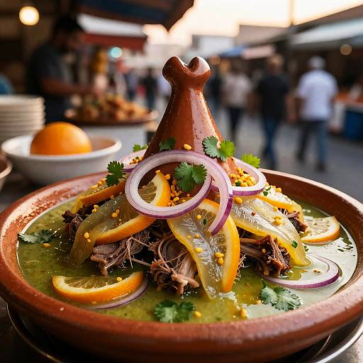 Moroccan Lamb Tagine with Leche de Tigre