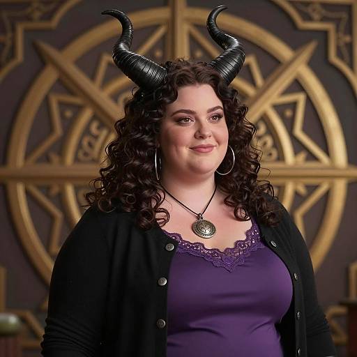 Plus Size Woman in Ursula Inspired Costume