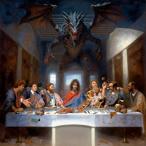 Dystopian Dungeons & Dragons Last Supper