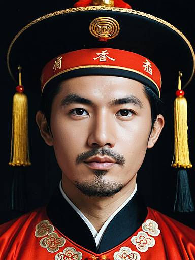 Male Portrait in Chinese Traditional Costume