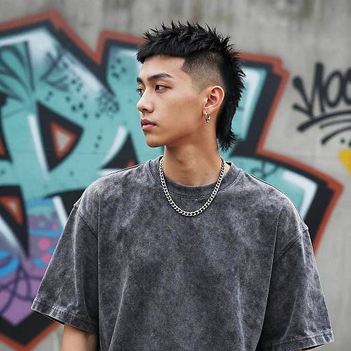Modern Mullet Fashion Portrait