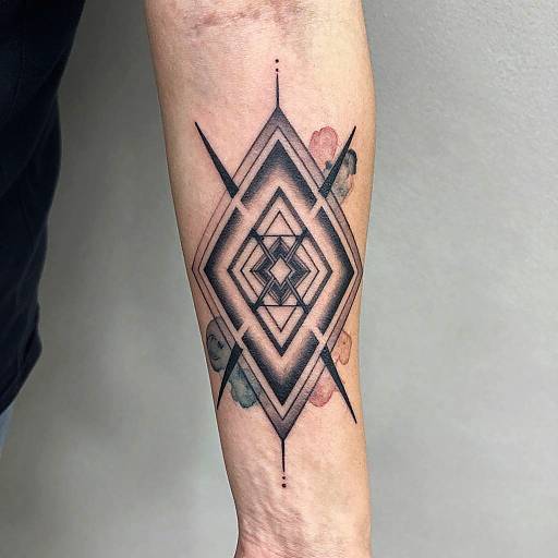 Geometric Watercolor Tattoo Designs