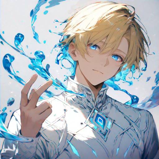 Charming Boy with Golden Blonde Hair