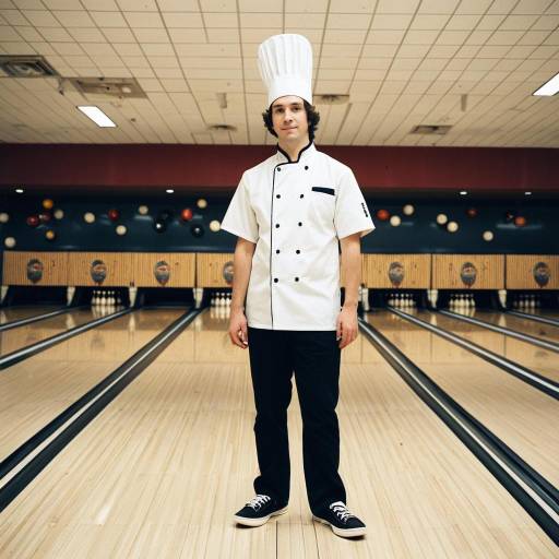 Solo Bowling Pin Costume with Chef Hat