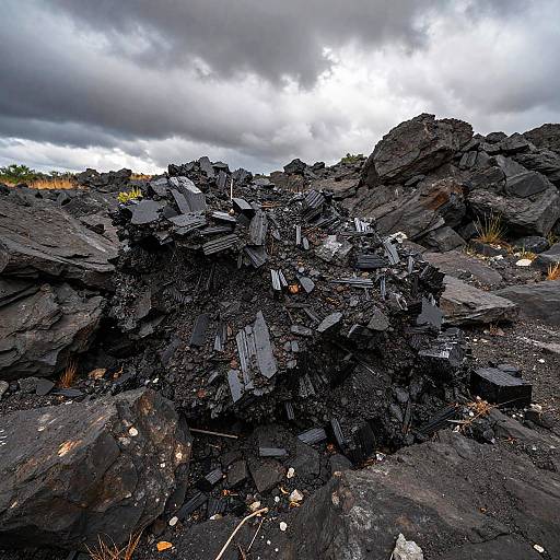 Blende Ore in Rugged Mountain Terrain