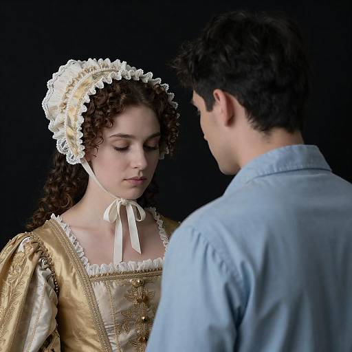 Intense Gaze: A Historical Encounter