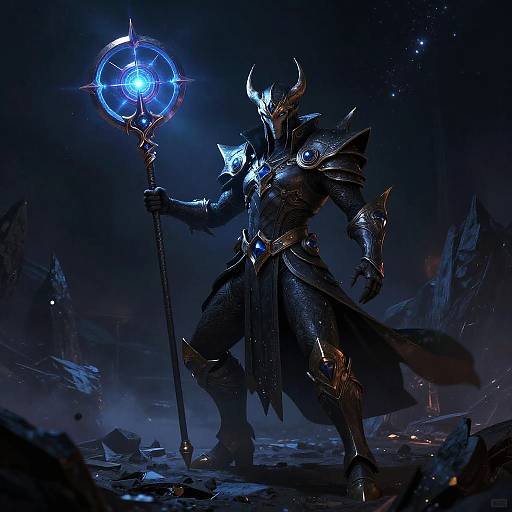 Voidbound Emissary Wielding Astral Flail