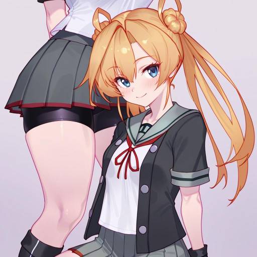Illustration of Abukuma kai ni (kancolle), kantai collection in the style of Eonsang