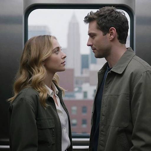 Elevator Encounter with City View