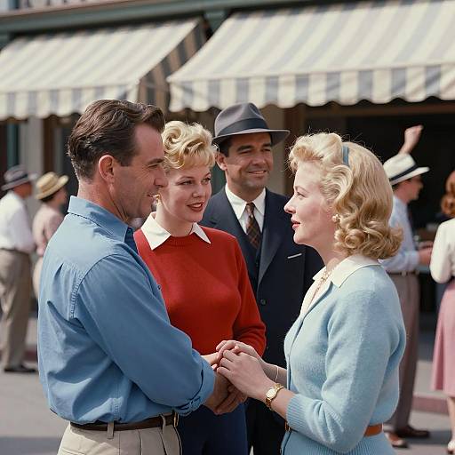 Charming 1950s Street Scene Snapshot
