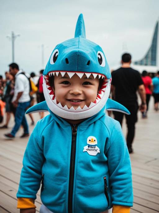 Cinematic Portrait of Baby Shark Cosplay
