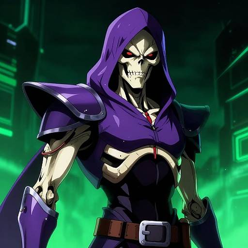 Purple Hooded Skeletor in Battle Armor
