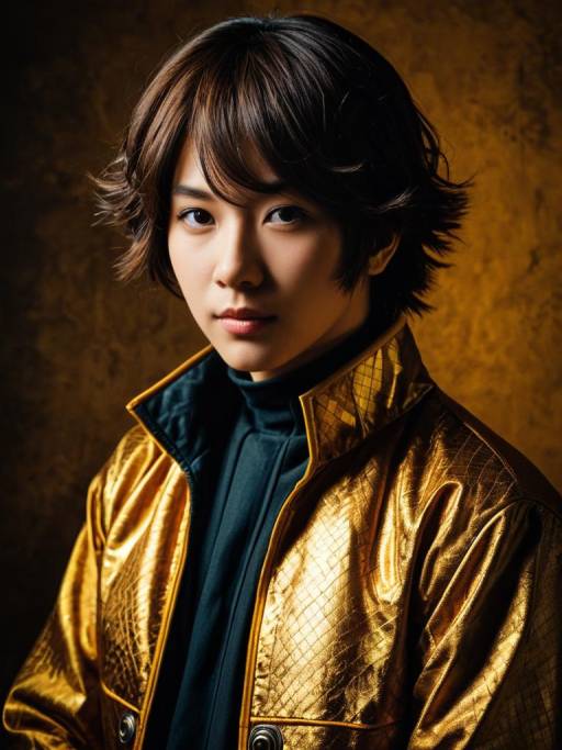 Portrait of Man in Hacker Akudama Drive Cosplay