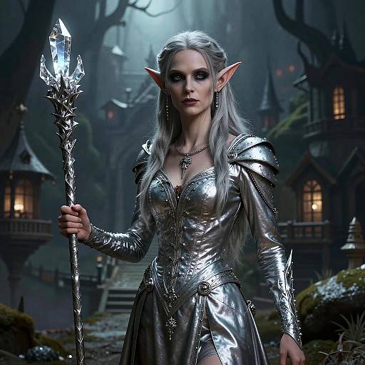 D&D Elf Horror Close-Up Art