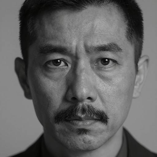 Intense Portrait of a Middle-Aged Man