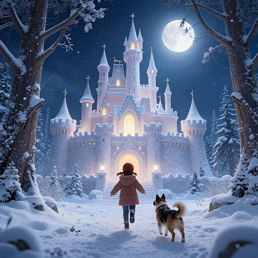 Whimsical Winter Castle Chase