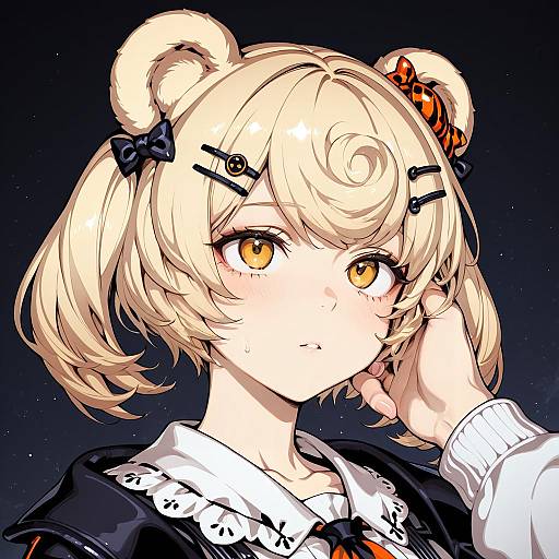 Illustration of Gummy (arknights), arknights in the style of Fishine