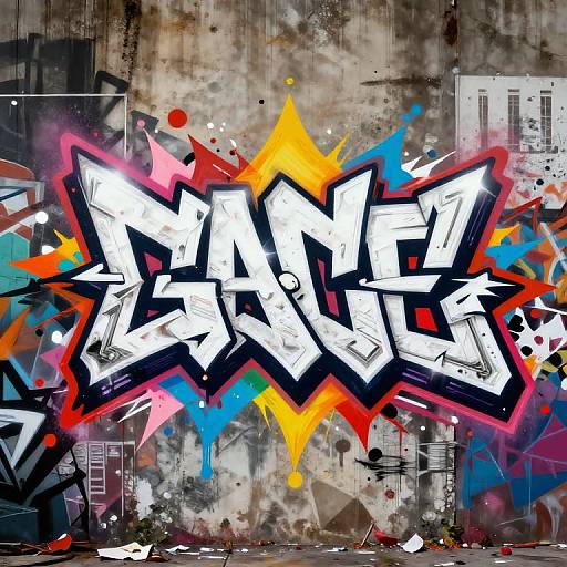 Explosive Graffiti Font Logo Maker