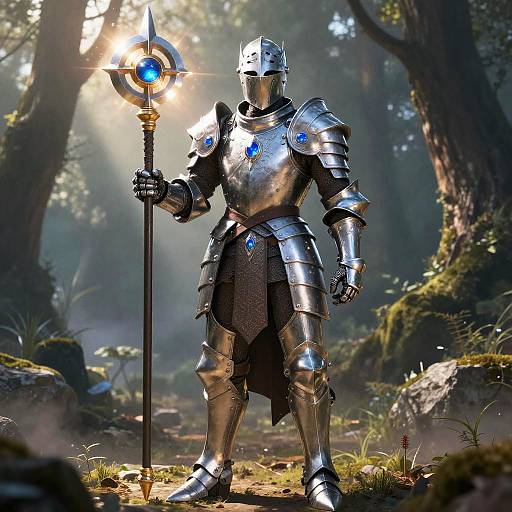 Radiant DnD Paladin in Gleaming Armor