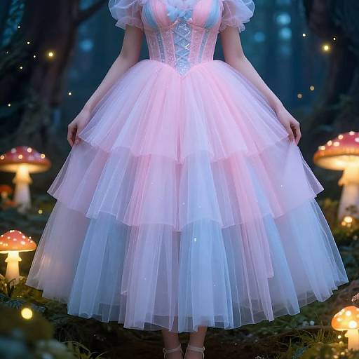 Whimsical Fairy-Tale Frock in Enchanted Forest