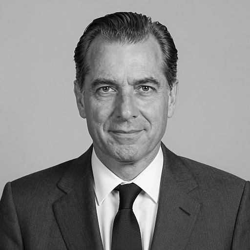 Black and White Portrait of Businessman